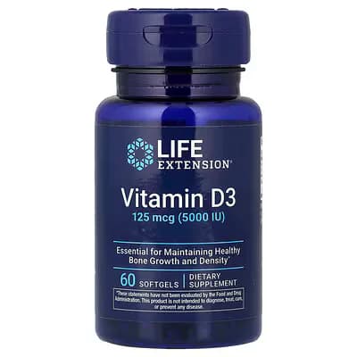 Life Extension Vitamin D3 125 mcg (5000 IU)