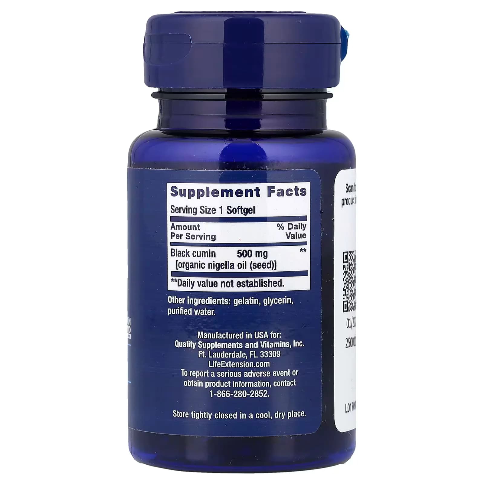 Life Extension Black Cumin Seed Oil Softgels