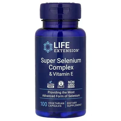 Life Extension Super Selenium Complex (200 mcg Selenium + Vitamin E)