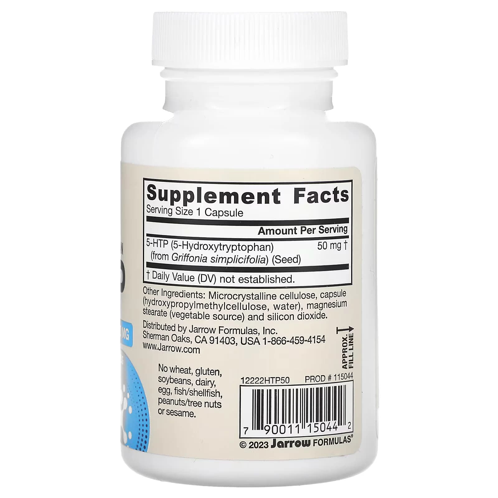 Jarrow Formulas 5-HTP 50 mg – Serotonin Precursor