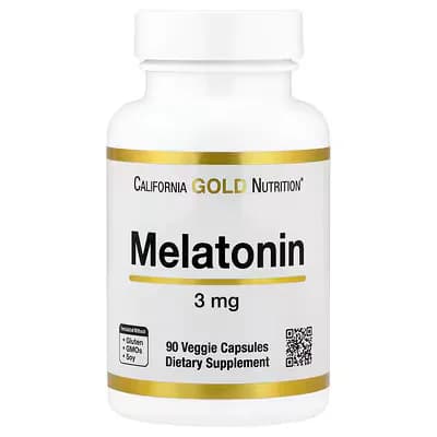 California Gold Nutrition Melatonin 3 mg 90 Veggie Capsules in Pakistan at Well Mart