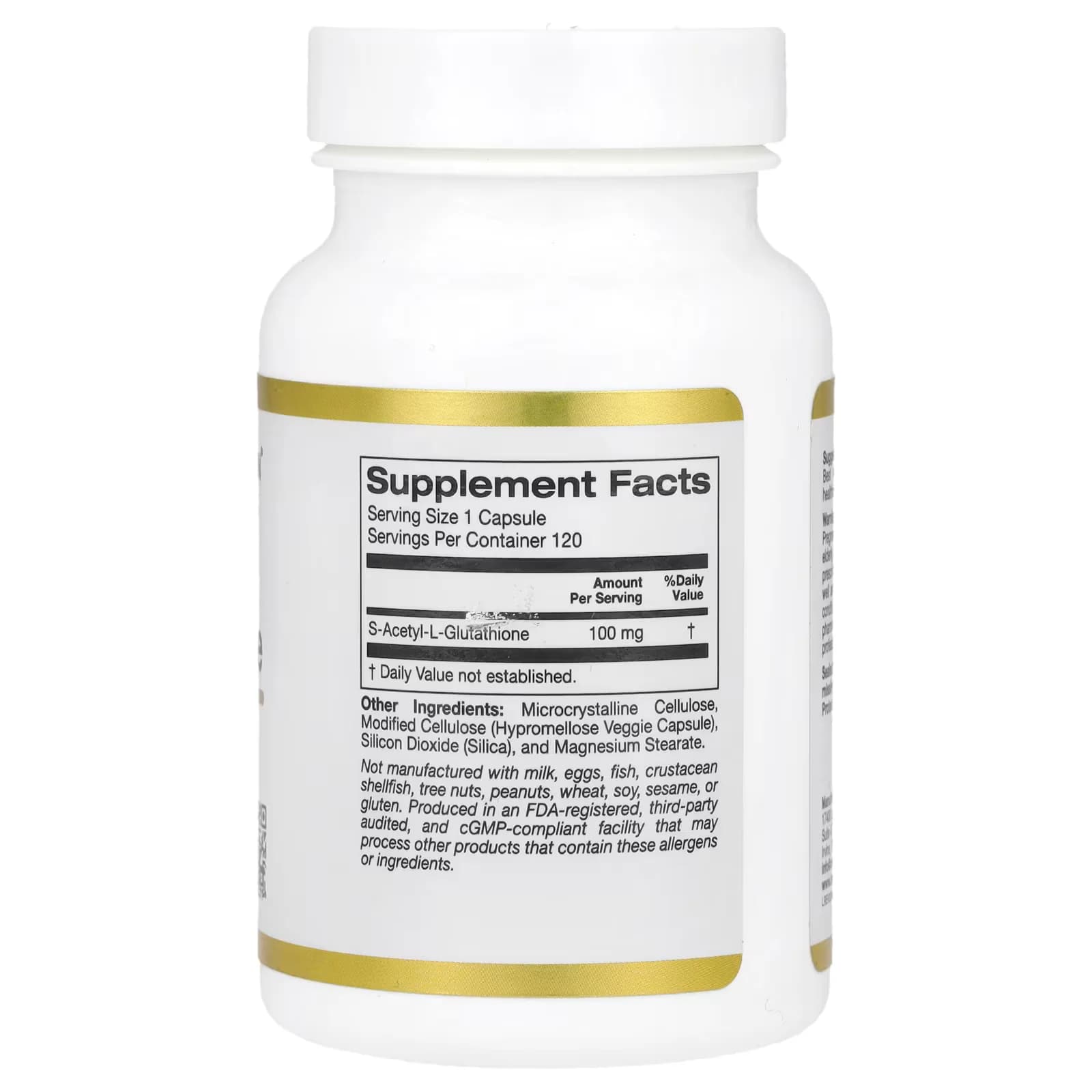 California Gold Nutrition S-Acetyl L-Glutathione 120 Capsules in Pakistan at Well Mart