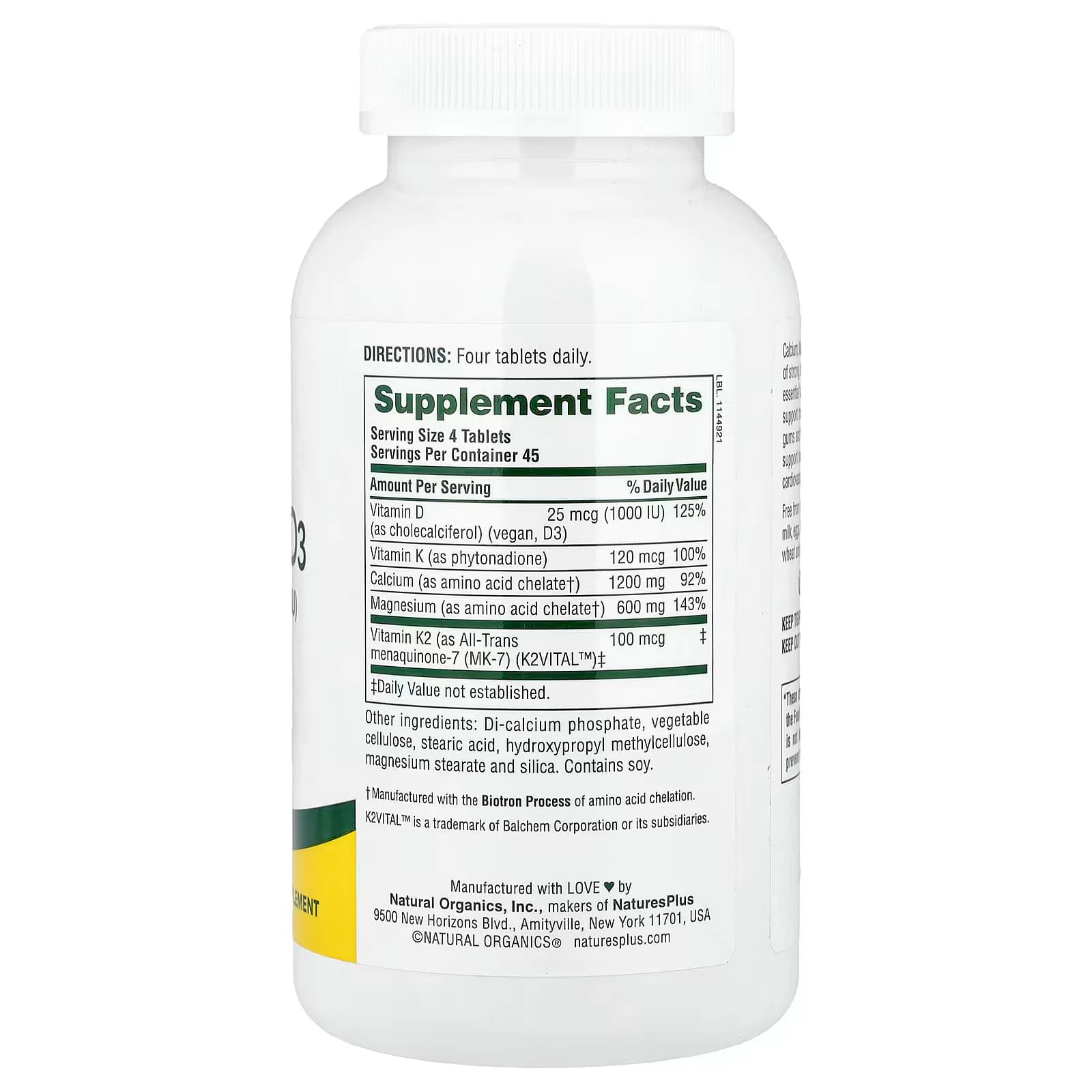 Natures Plus Calcium Supplement in Pakistan, Supports Strong Bones