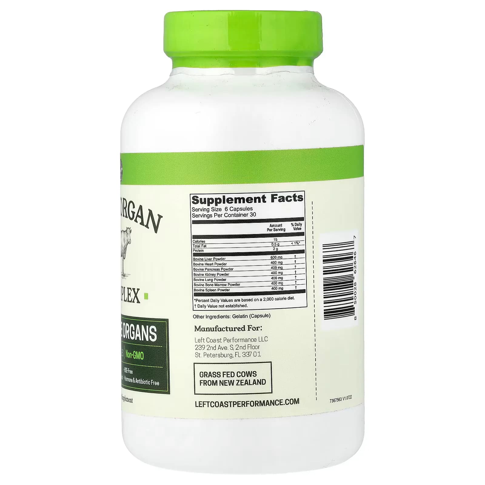 CogniTune Beef Organ Complex Capsules In Pakistan - Well Mart