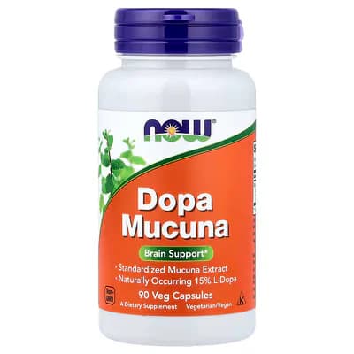 NOW Foods Dopa Mucuna Veg Capsules