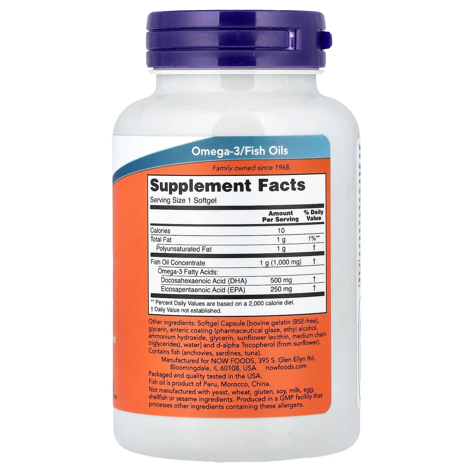 NOW Foods DHA-500 Fish Oil Softgels | Buy in Pakistan