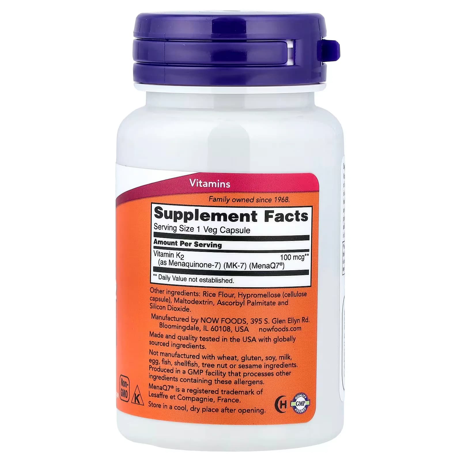 Now Foods Mk-7 Vitamin K-2 100 Mcg Capsules In Pakistan - Bone Health
