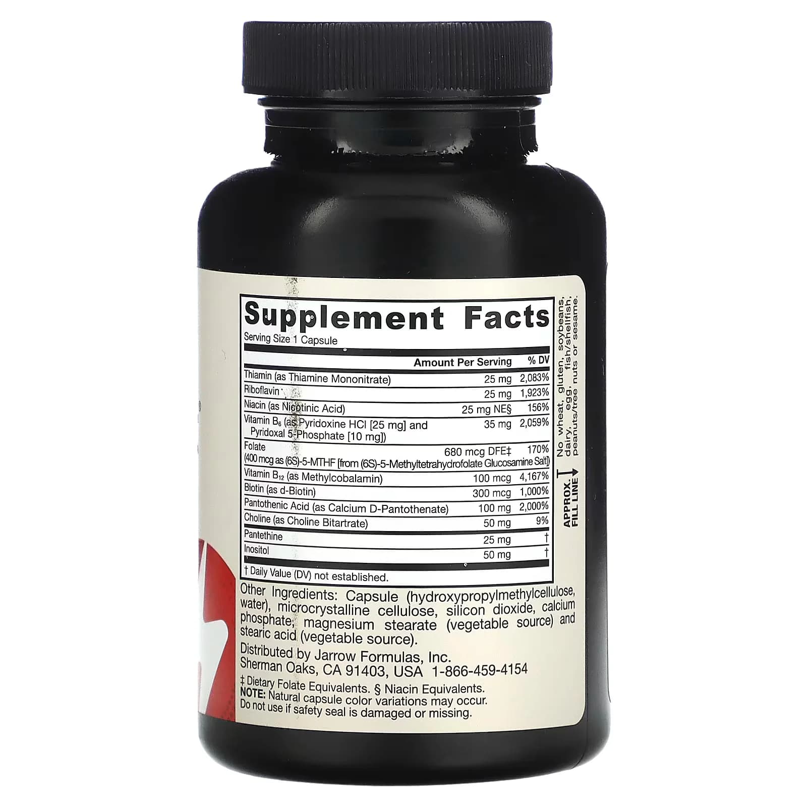 Jarrow Formulas B-Right Vitamin B Complex with Choline &amp; Inositol