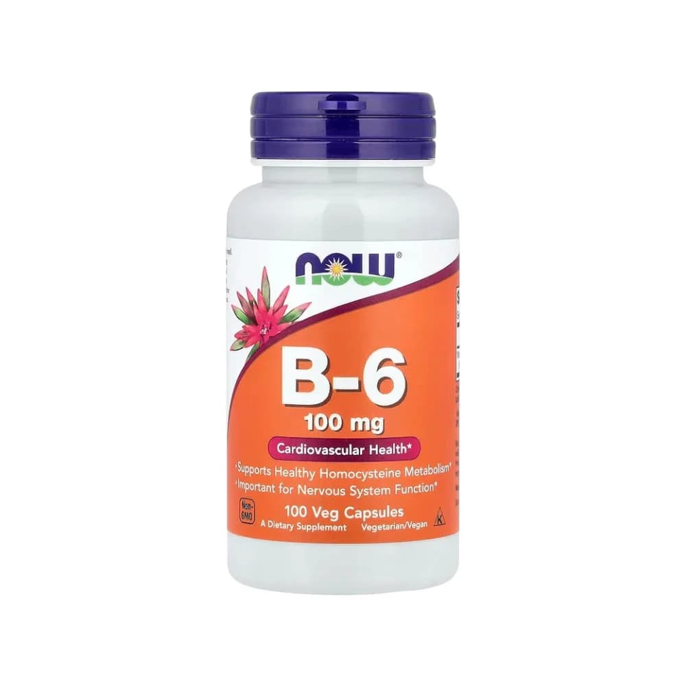 NOW Foods Vitamin B-6 100 mg Veg Capsules | Buy in Pakistan