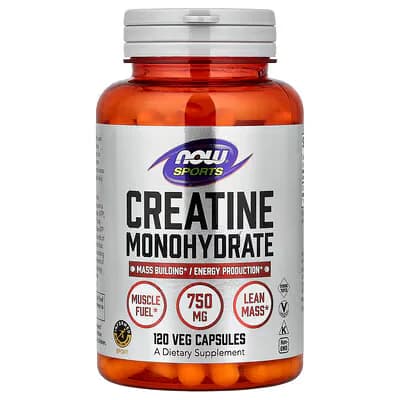 NOW Foods Sports Creatine Monohydrate 750 mg Veg Capsules | Buy in Pakistan