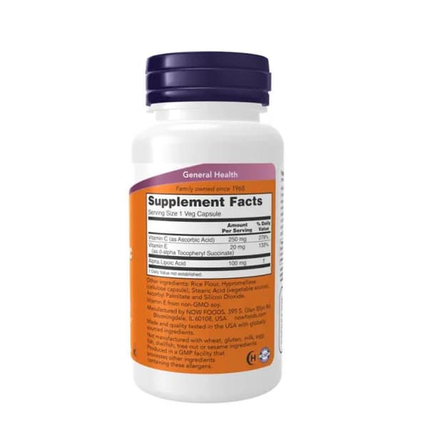 NOW Foods Alpha Lipoic Acid Veg Capsules | Buy in Pakistan