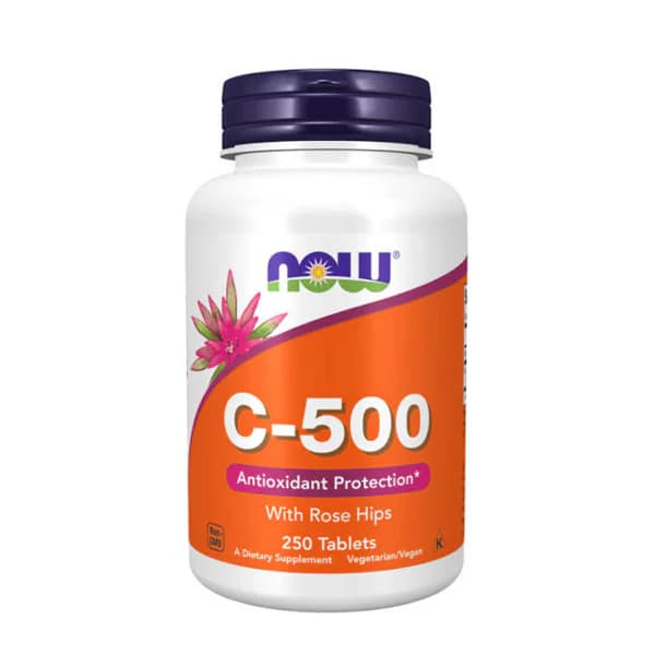 NOW Foods C-500 with Rose Hips 250 Tablets | Buy in Pakistan
