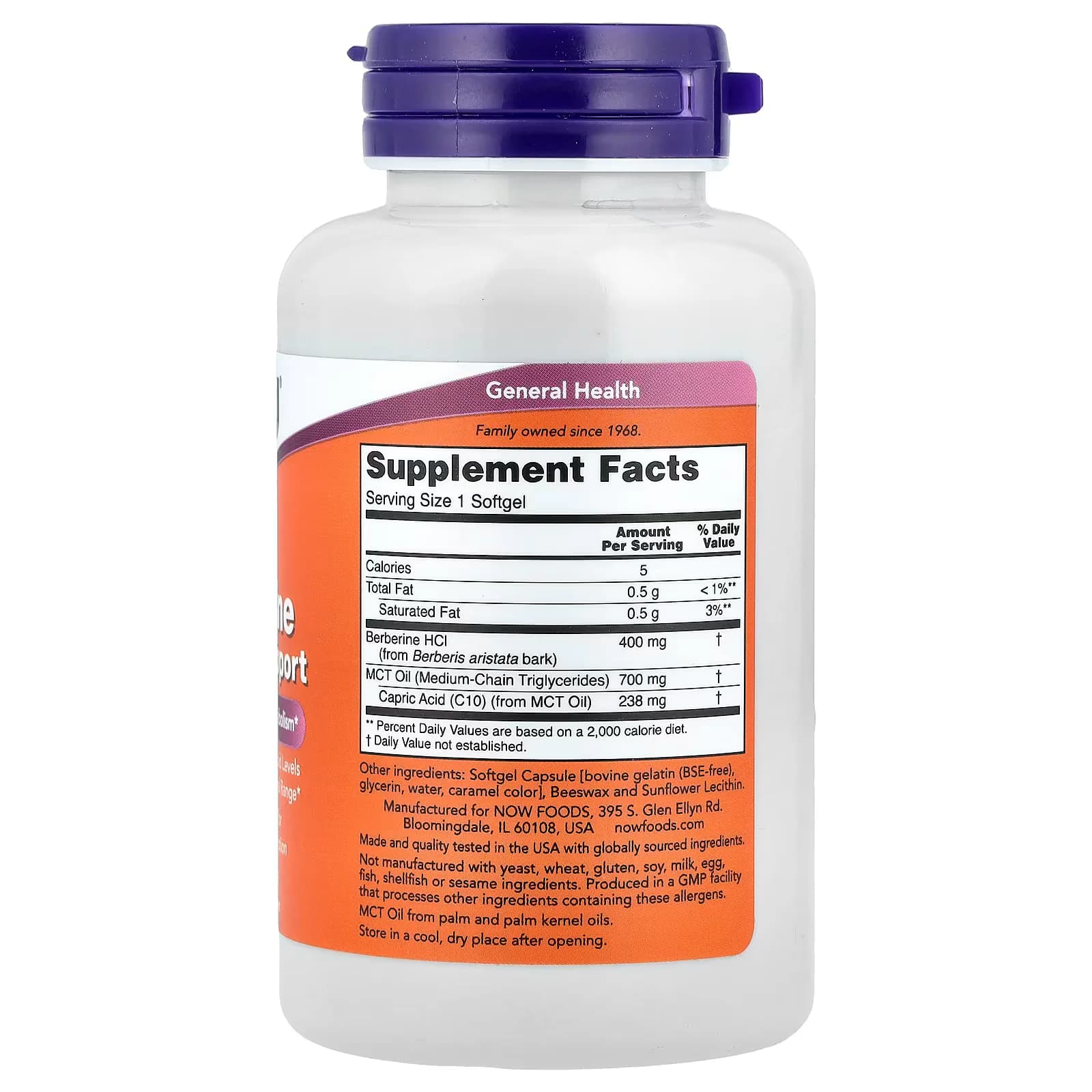NOW Foods Berberine Glucose Support 90 Softgels | Buy in Pakistan