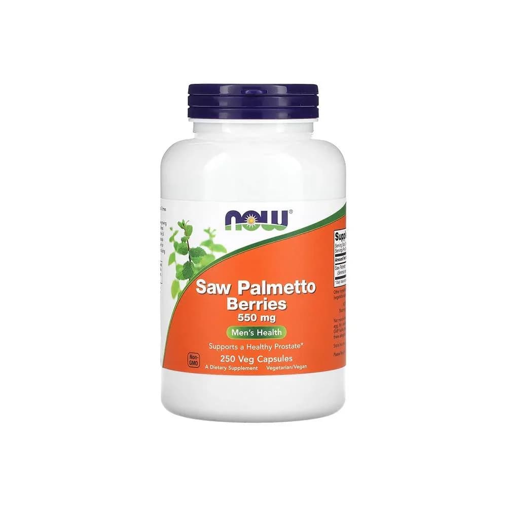 NOW Foods Saw Palmetto Berries 550 mg 100 Veg Capsules | Buy in Pakistan