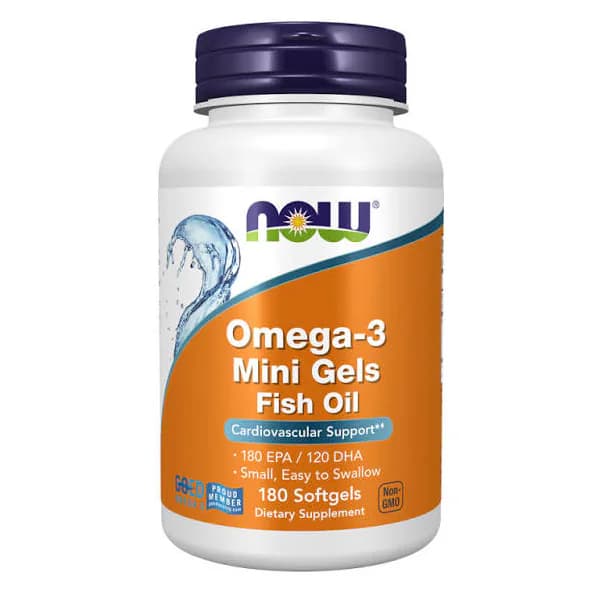 NOW Foods Omega-3 Mini Gels Fish Oil Softgels | Buy in Pakistan