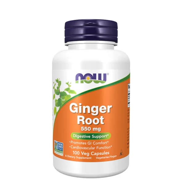NOW Foods Ginger Root 550 mg 100 Veg Capsules | Buy in Pakistan