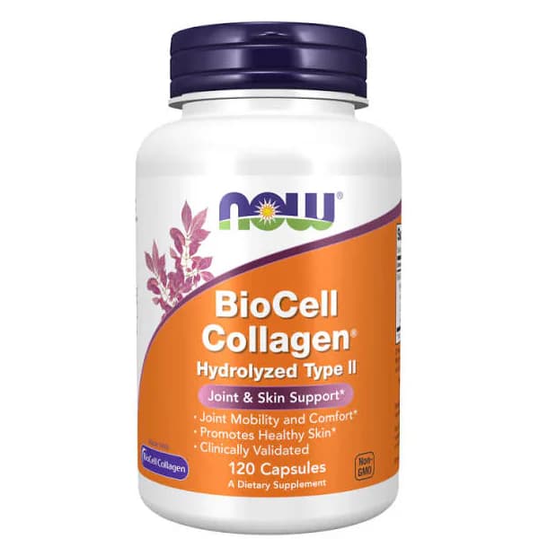 NOW Foods BioCell Collagen Hydrolyzed Type II 120 Capsules | Buy in Pakistan