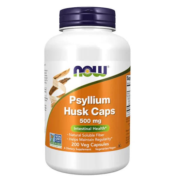 NOW Foods Psyllium Husk Caps 500 mg 200 Veg Capsules | Buy in Pakistan