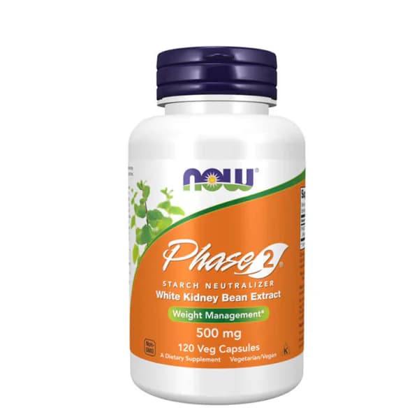 NOW Foods Phase 2 Starch Neutralizer 500 mg 120 Veg Capsules | Buy in Pakistan