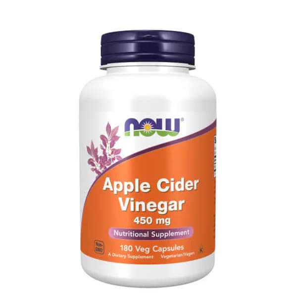 NOW Foods Apple Cider Vinegar 450 mg 180 Veg Capsules | Buy in Pakistan