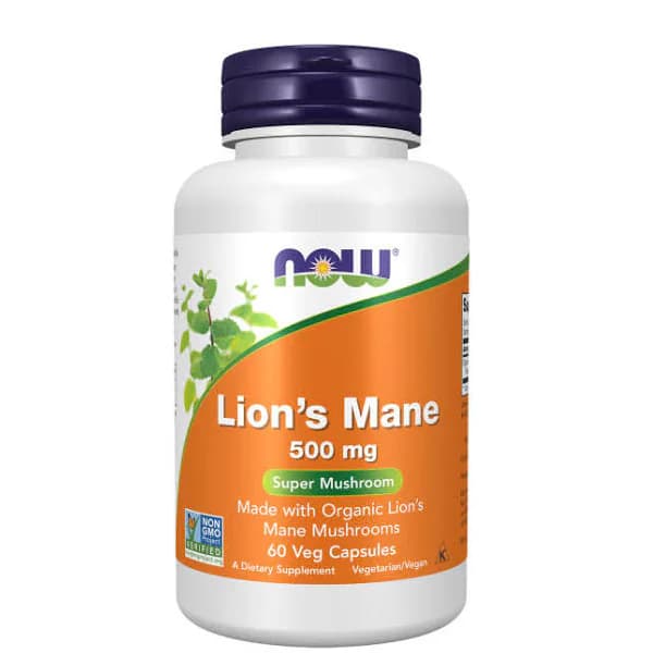 NOW Foods Lion's Mane 500 mg 60 Veg Capsules | Buy in Pakistan