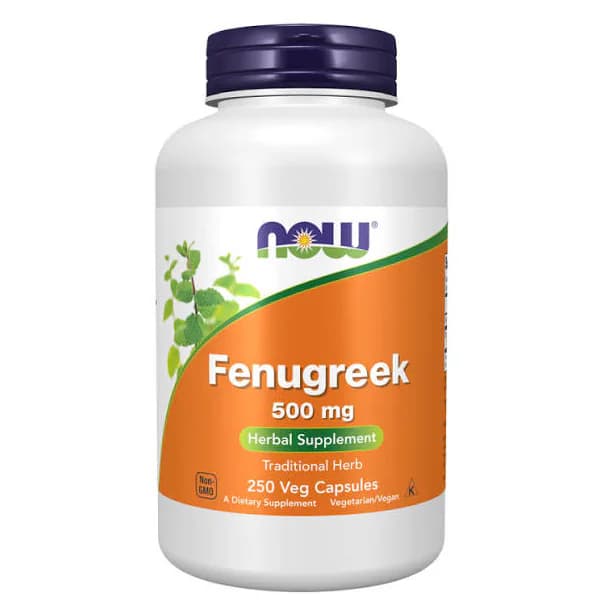 NOW Foods Fenugreek 500 mg 100 Veg Capsules | Buy in Pakistan