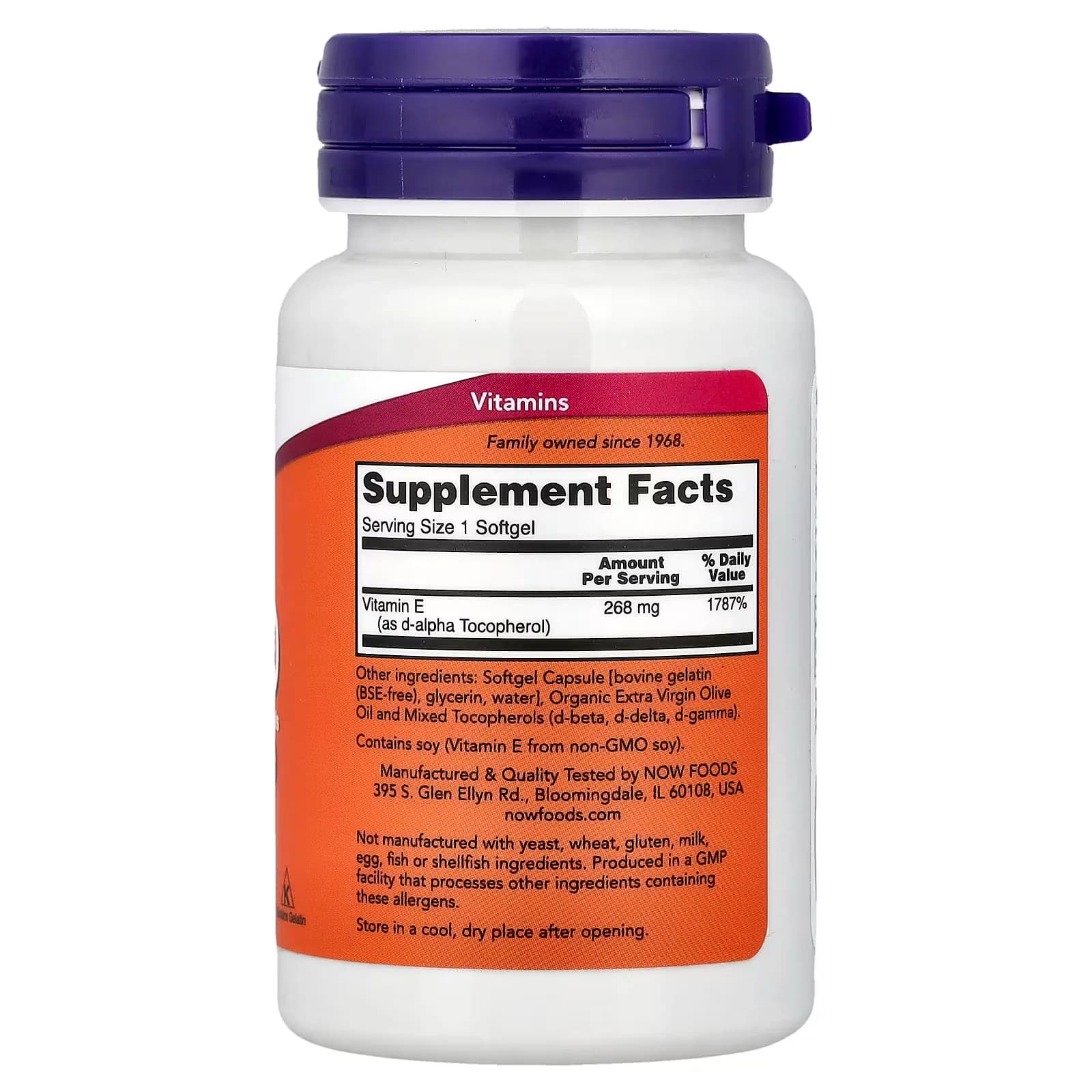 NOW Foods E-400 400 IU Softgels | Buy in Pakistan