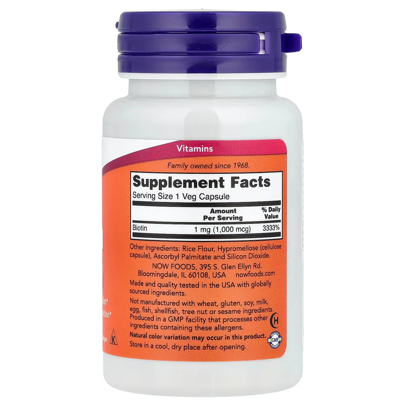 Original NOW Foods Biotin 1000mcg Pakistan,