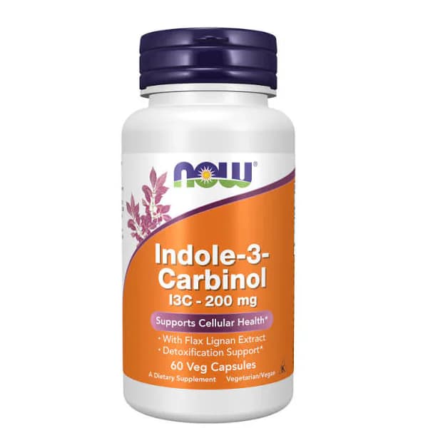 NOW Foods Indole-3-Carbinol I3C 200 mg 60 Veg Capsules | Buy in Pakistan