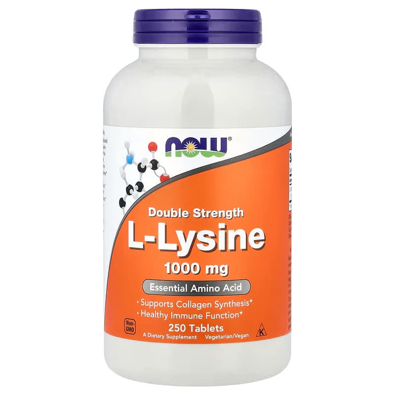 NOW Foods L-Lysine 1000mg 250 Tablets | Buy in Pakistan