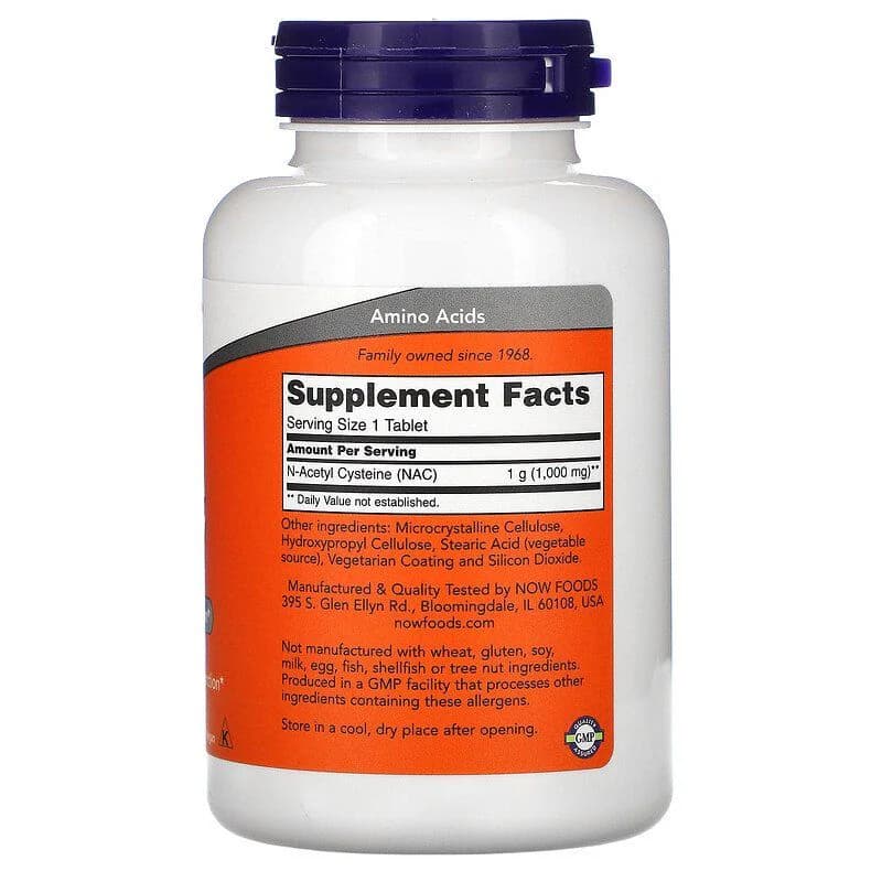 NOW Foods NAC 1000mg 60 Tablets Price in Pakistan,