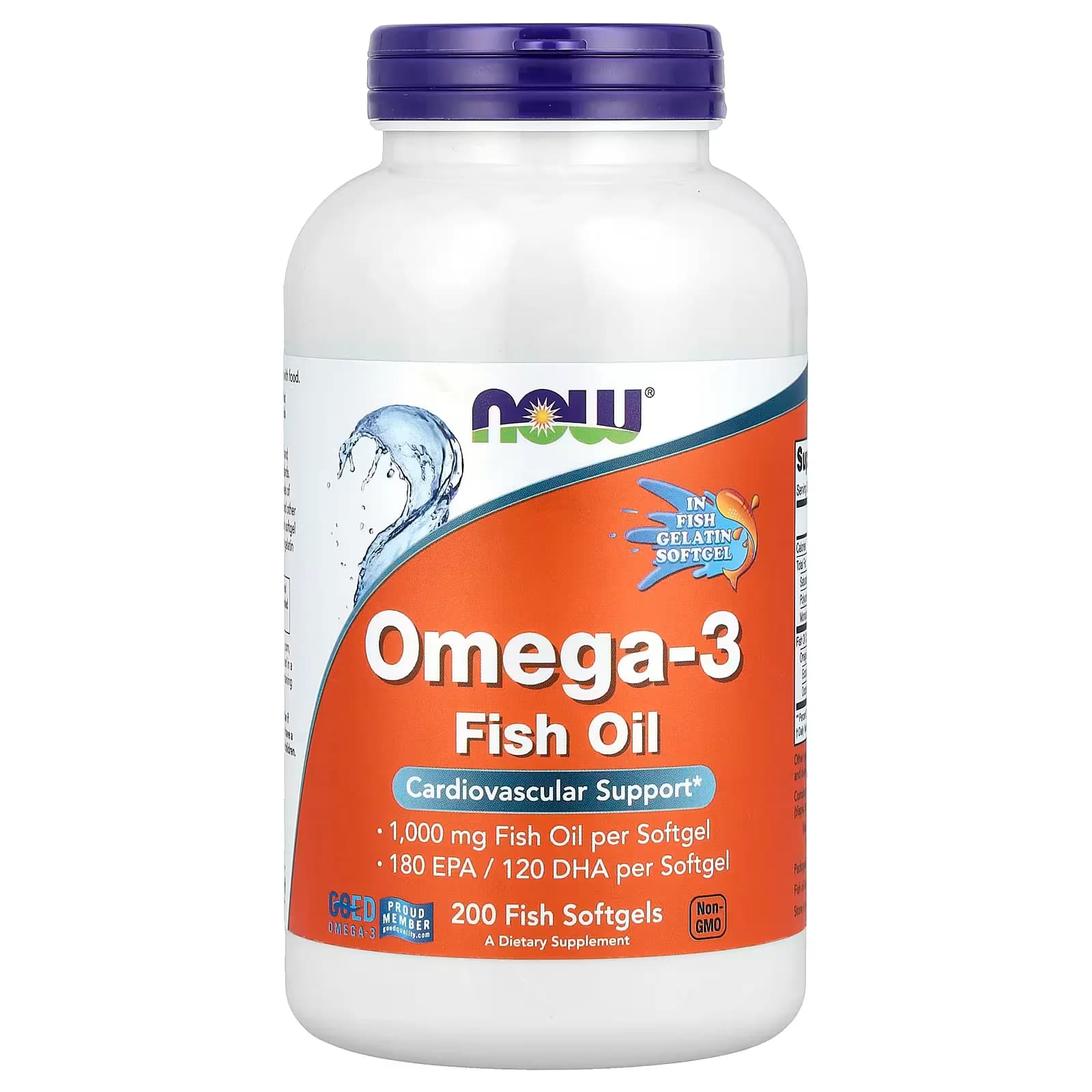 NOW Foods Omega-3 Fish Oil 200 Softgelsin Pakistan,