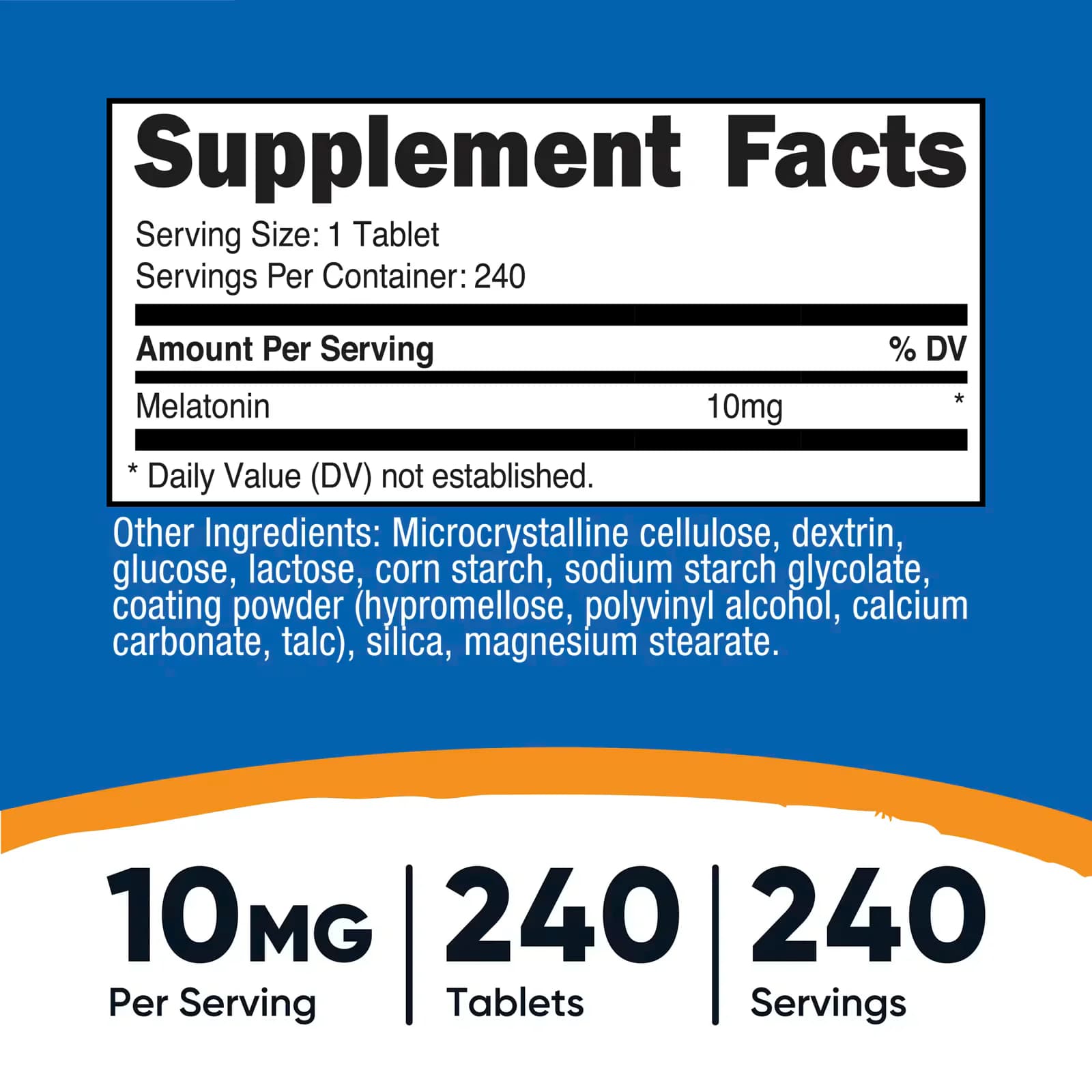 Get Nutricost Melatonin 10mg Tablets price in Pakistan