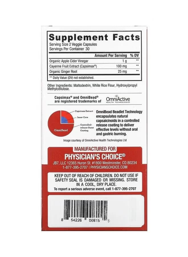 Physician's Choice Apple Cider Vinegar Capsule in Pakistan, Weight Loss