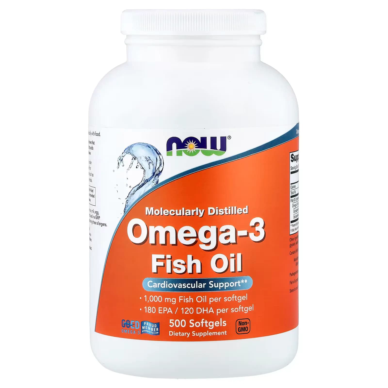 NOW Foods Omega-3 Fish Oil 500 Softgels | Buy in Pakistan