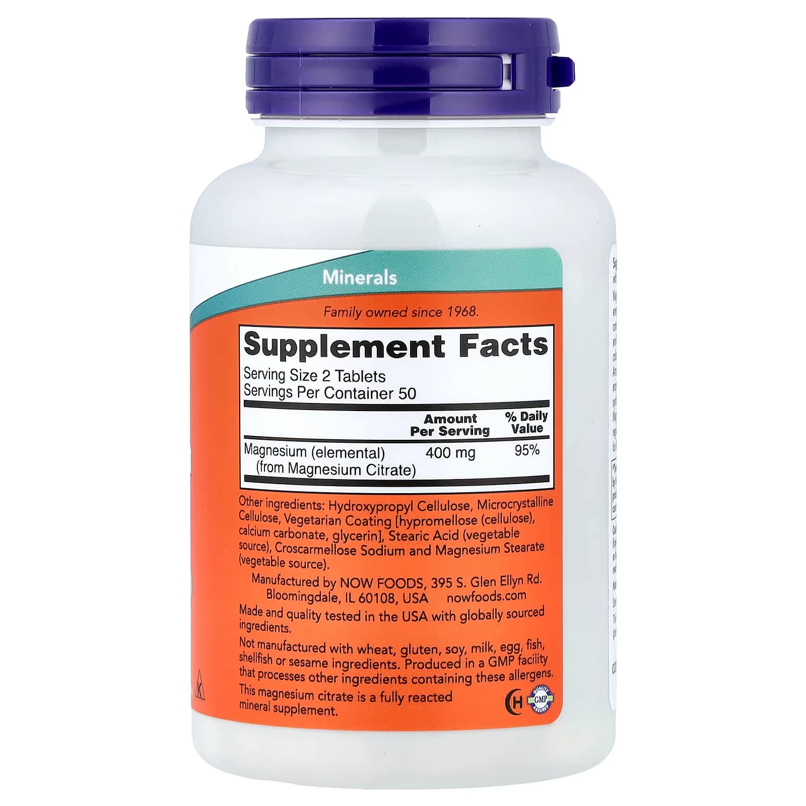 NOW Foods Magnesium Citrate 200mg Tablets in Pakistan,