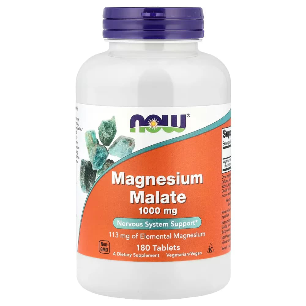 NOW Foods Magnesium Malate 1000mg | Buy in Pakistan