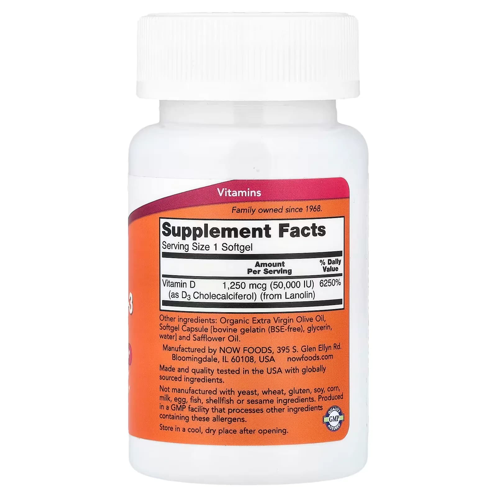 NOW Foods Vitamin D3 50000 IU | Buy in Pakistan
