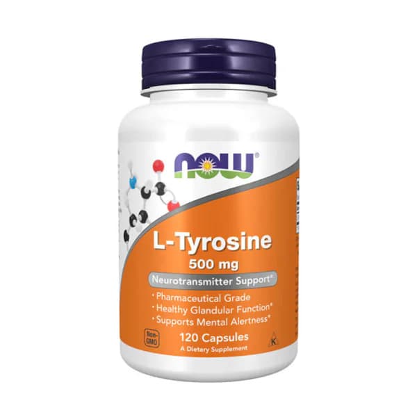 NOW Foods L-Tyrosine 500mg capsules | Buy in Pakistan
