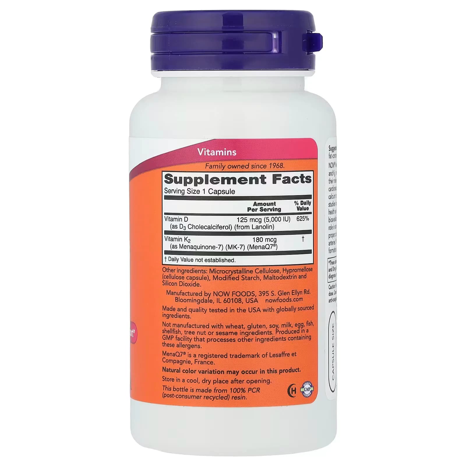 NOW Foods Mega D3 & MK-7 Capsules Price in Pakistan