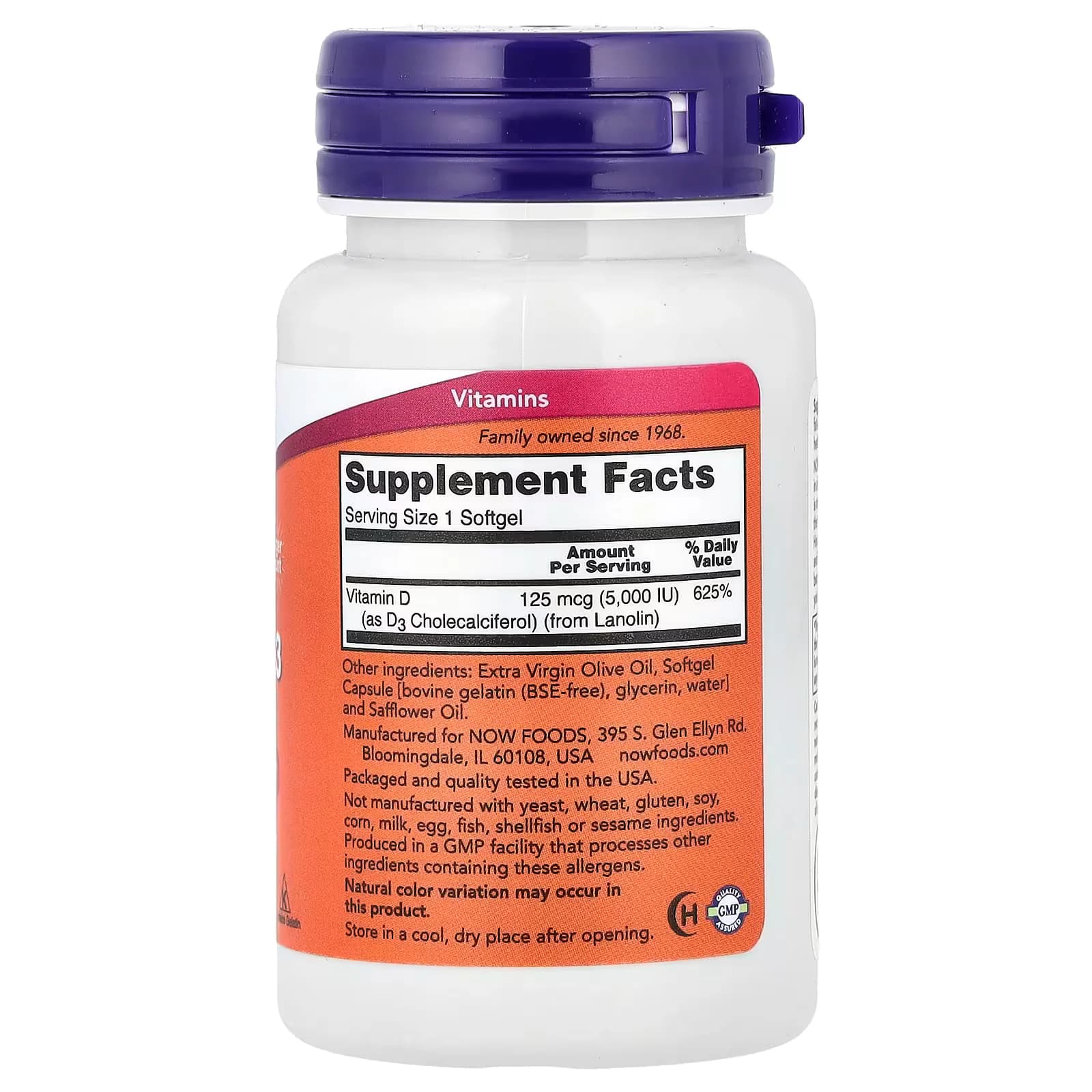 NOW Foods Vitamin D3 5000 IU Pakistan,