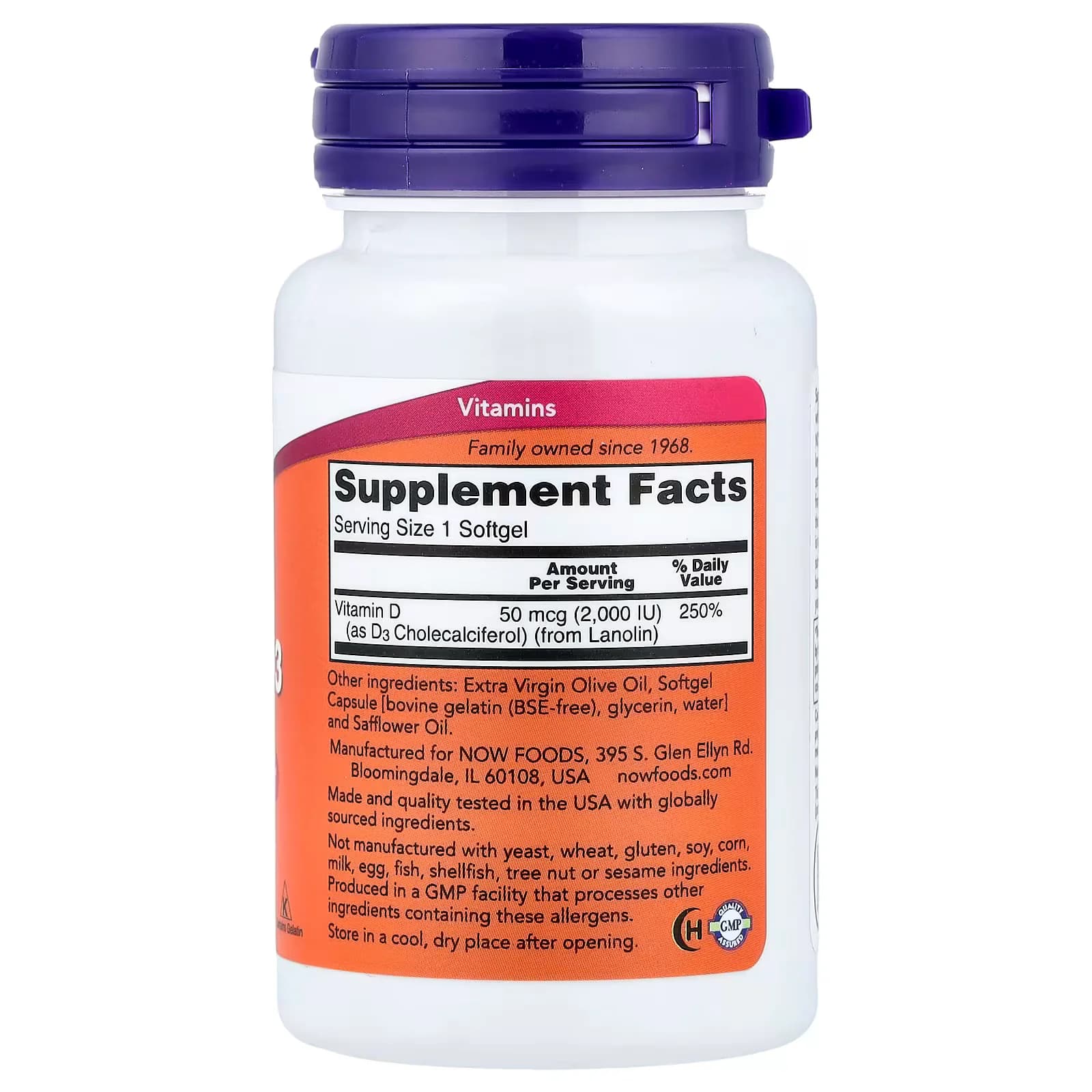 NOW Foods Vitamin D3 2000 IU Price in Pakistan