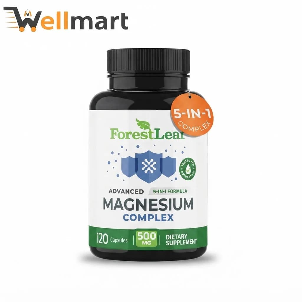 Forest Leaf Magnesium Complex 500mg in Pakistan – 120 Capsules