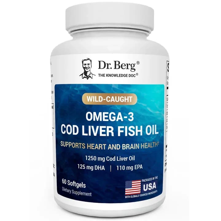 Dr. Berg Maximum Strength Omega-3 Cod Liver Fish Oil in Pakistan