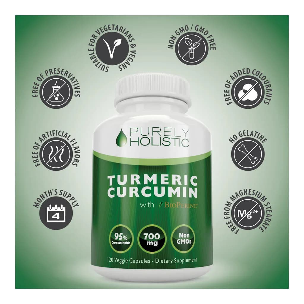 Purely Holistic Turmeric Curcumin BioPerine Capsules Price in Pakistan