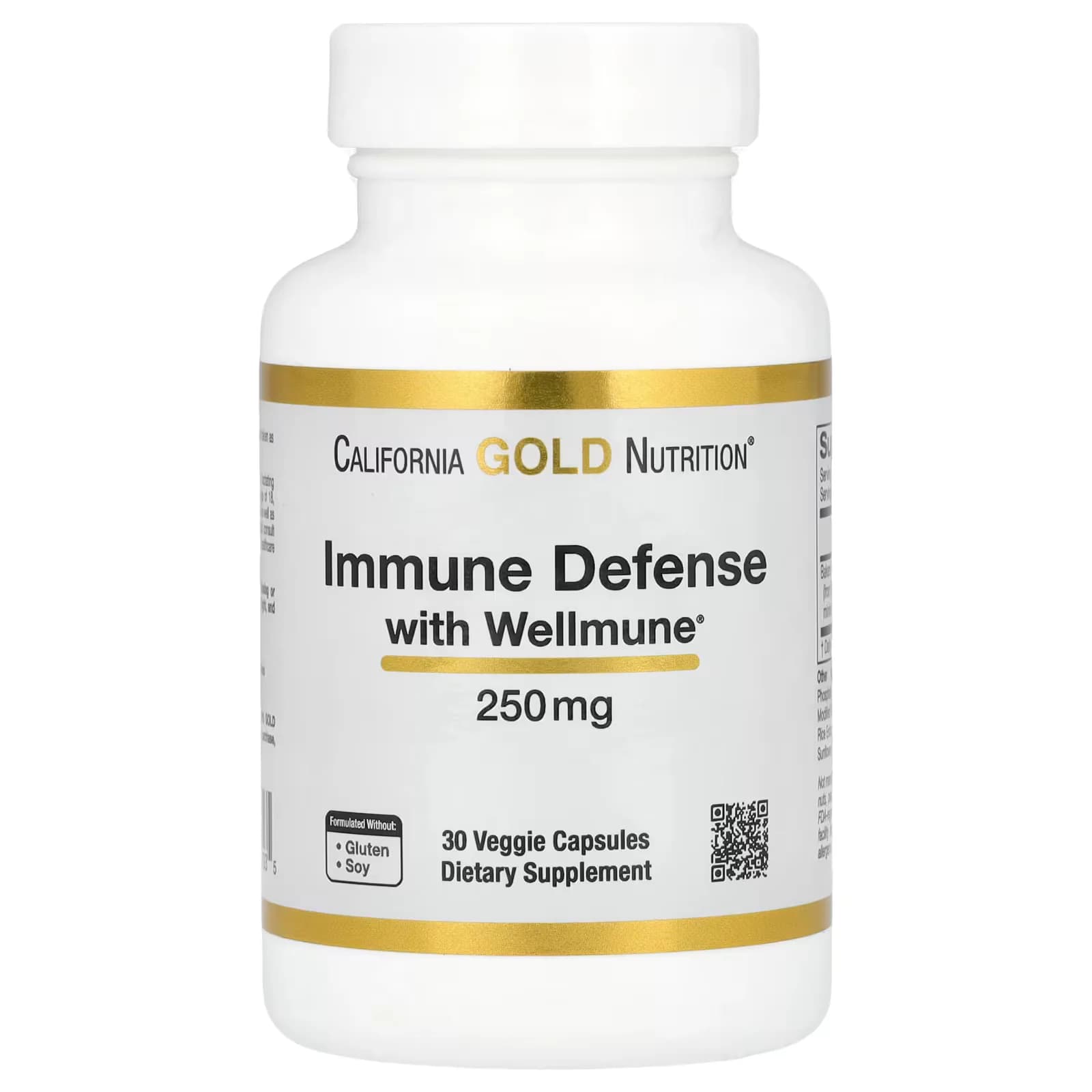 California Gold Nutrition Immune Defense with Wellmune 250 mg 30 Veggie Capsules in Pakistan at Well Mart
