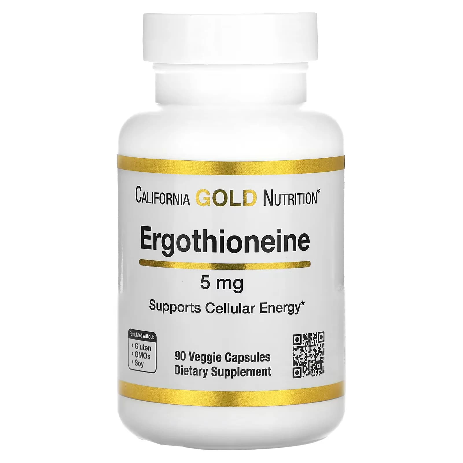 California Gold Nutrition Ergothioneine 5 mg 90  Capsules in Pakistan at Well Mart