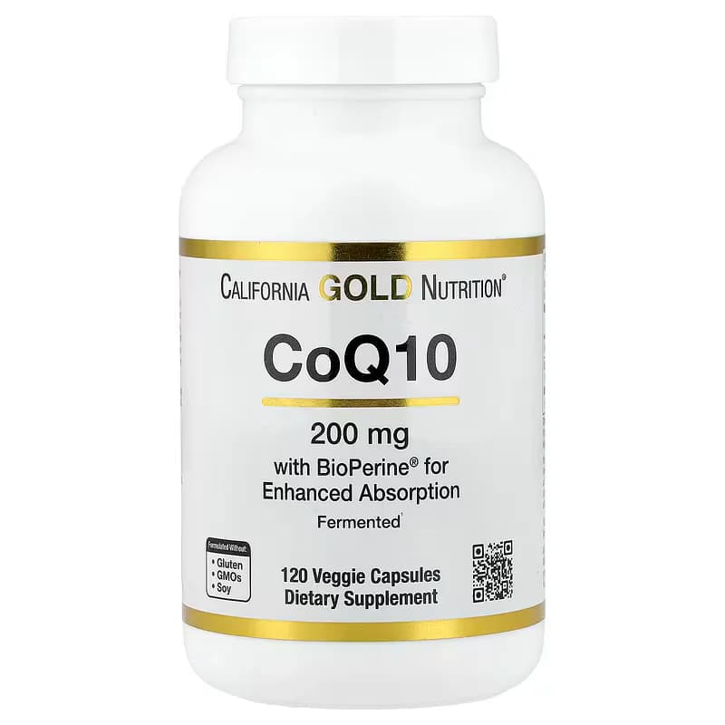 California Gold Nutrition CoQ10 with BioPerine® 200 mg 150 Capsules in Pakistan at Well Mart