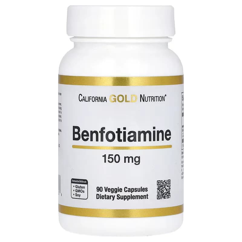 California Gold Nutrition Benfotiamine 150 mg 90 Veggie Capsules in Pakistan at Well Mart
