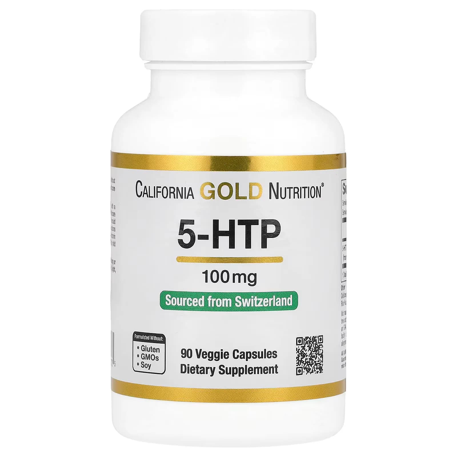 California Gold Nutrition 5-HTP 100 mg 90 Veggie Capsules in Pakistan at Well Mart
